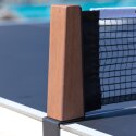 Cornilleau Tischtennisplatte Outdoor "Lifestyle" mit Stoffnetz White Frame, Darkstone, mit Linie