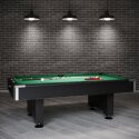 Automaten Hoffmann Billardtisch "Club Pro" 2. Wahl 8 ft (Spielfeld 224x112 cm), Schwarz, Anti-Fleck Grün