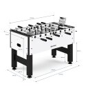 Sportime® Tischkicker "Connect & Play" Schwarz-Weiß