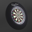 Kings Dart Dartscheiben Set "Vision-LED" Professional HD (Zahlenring Kunststoff), Schwarz